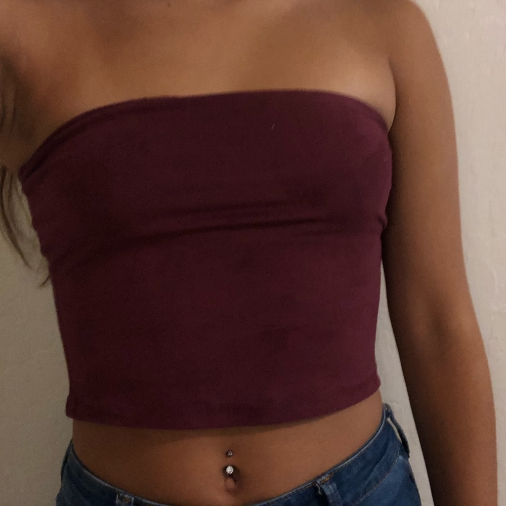 Urban Outfitters Suede tube top